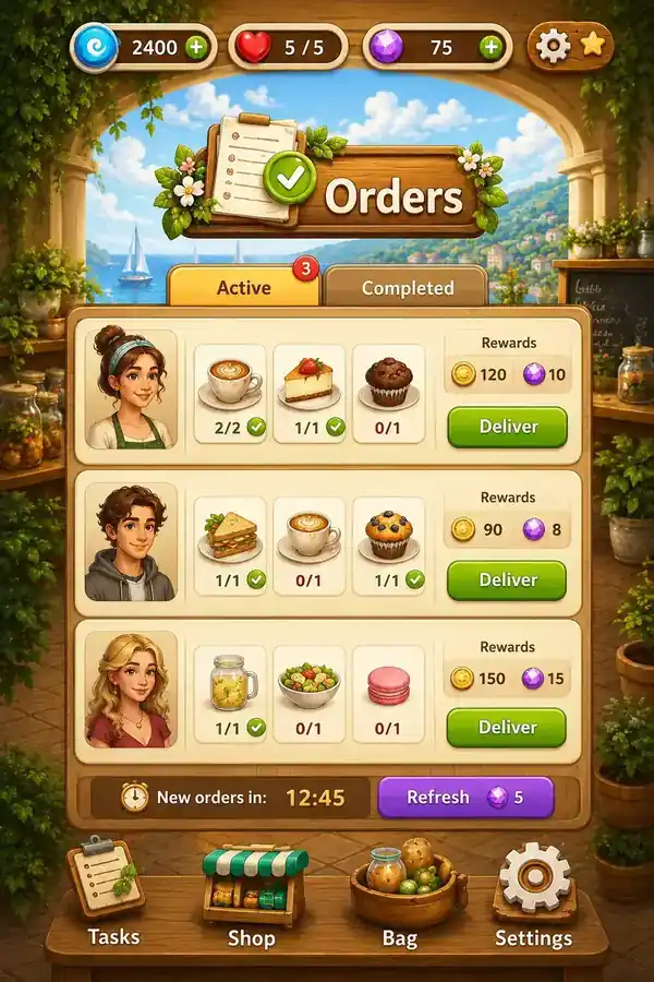 Soft Bay Café gameplay screenshot